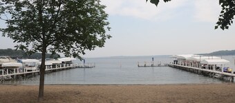 Spectacular historic beachfront home in West Lake Okoboji in Terrace Park.