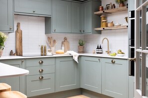Fridge, oven, stovetop, dishwasher