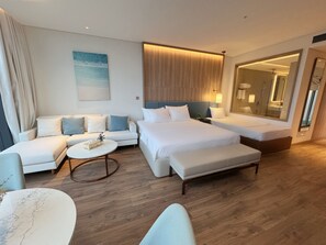 Family Studio, Multiple Beds, Balcony, City View | In-room safe, desk, blackout drapes, iron/ironing board - A La Carte Ha Long Bay Residence by SIMA Chill (Ha Long)