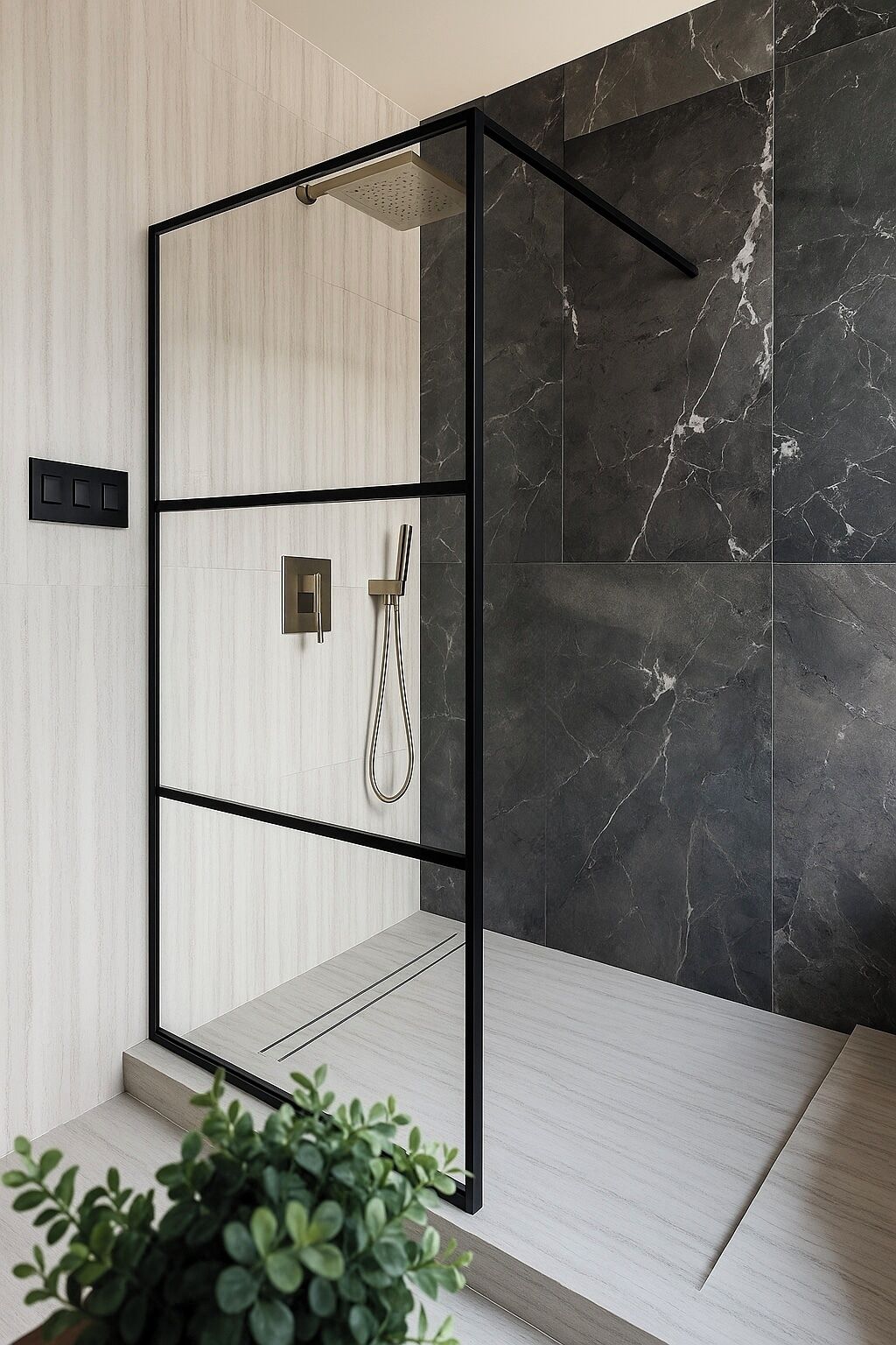 Regadera, secadora de cabello, toallas, jabón 