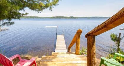 Enjoy the Autumn colours on the edge of Algonquin park at Gramma's on the Lake