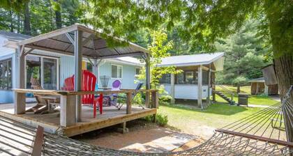 Enjoy the Autumn colours on the edge of Algonquin park at Gramma's on the Lake