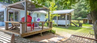 Enjoy the Autumn colours on the edge of Algonquin park at Gramma's on the Lake