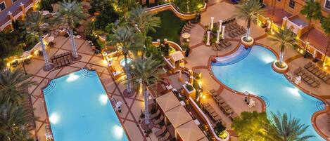 Indoor pool, outdoor pool