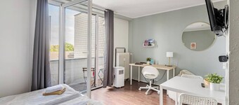 Modern business and travel apartment with kitchenette