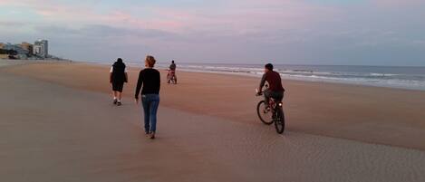 Sun-loungers, beach towels