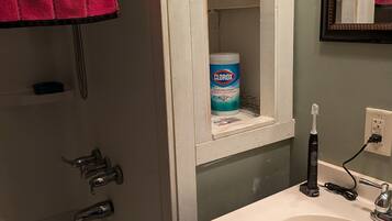 Towels, soap, toilet paper