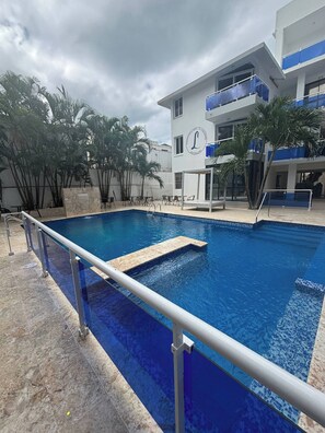 Room, 2 Bedrooms, Smoking, Balcony | Pool | Outdoor pool
