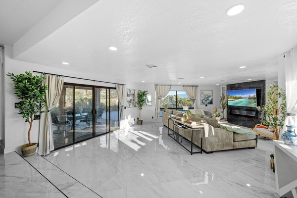 Smart TV, livros, biblioteca musical