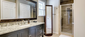 Hot Tub + Outdoor Kitchen: Stylish Home in Bryan