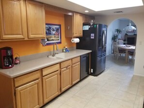Microwave, oven, stovetop, dishwasher