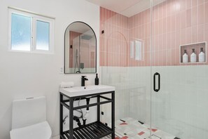Shower, hair dryer