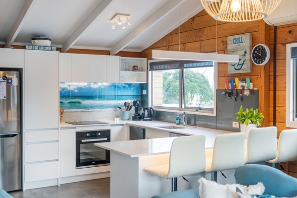 Microwave, oven, stovetop, dishwasher