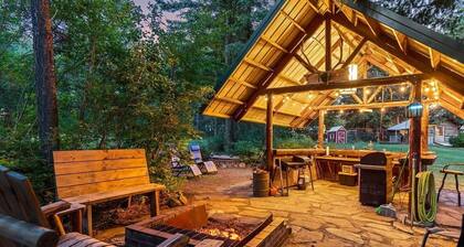 Silverwood basecamp with games and outdoor bar