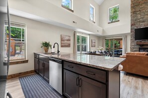 Private kitchen - Timber Valley Cabin - 4BR, Waterview, Private Hot Tub, Resort Style Pool (Hollister)