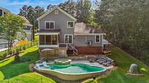 Exterior - Lakefront Home with Private Pool and Dock- Great for Families! (Mooresville)