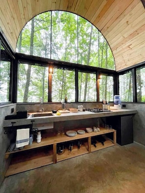 Fridge, stovetop, coffee/tea maker, cookware/dishes/utensils - Immerse yourself in the forest! (Citlalapa) (Xico)