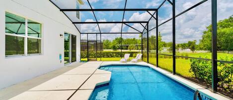 A heated pool