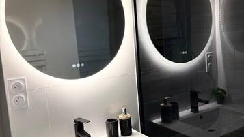 Hair dryer, toilet paper