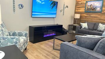 TV connectée, cheminée