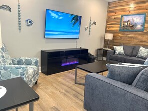 TV connectée, cheminée