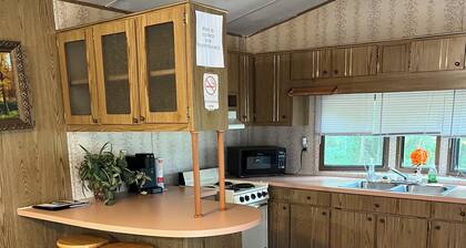 Cozy mobile home/cabin on campground in Adams, WI.
