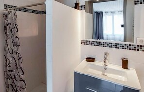 Shower, hair dryer