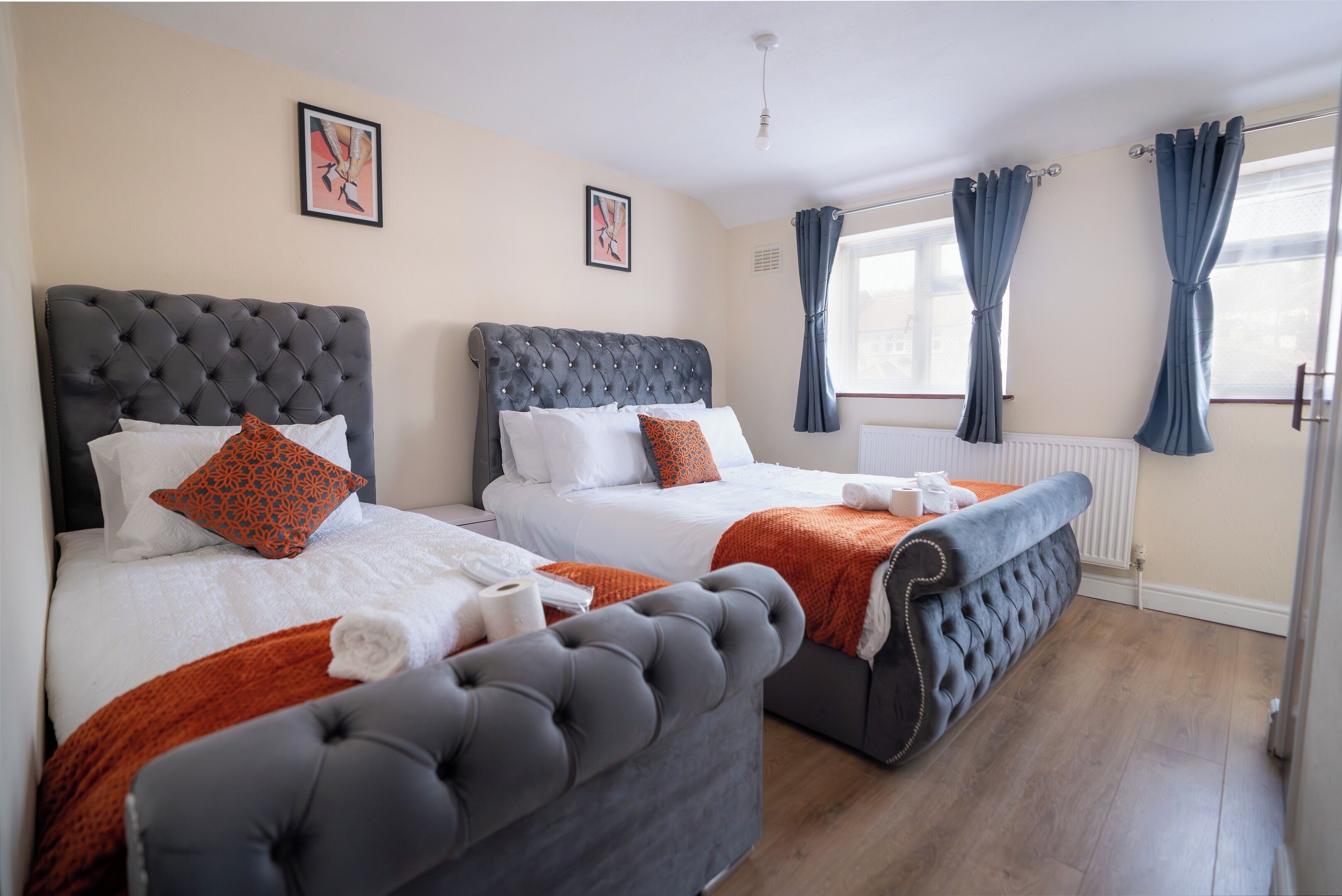 3 habitaciones, tabla de planchar con plancha y wifi gratis 