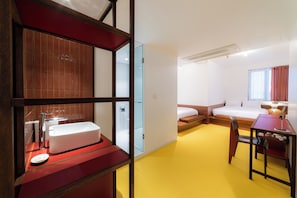 Family Studio, City View | Individually decorated, individually furnished, desk, blackout drapes