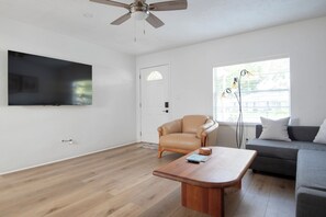 Smart TV, foosball, computer monitors