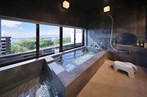 A-Senang Room, Non Smoking | Bathroom | Combined shower/tub, free toiletries, hair dryer, towels