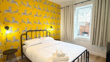 2 bedrooms, iron/ironing board, travel crib, free WiFi