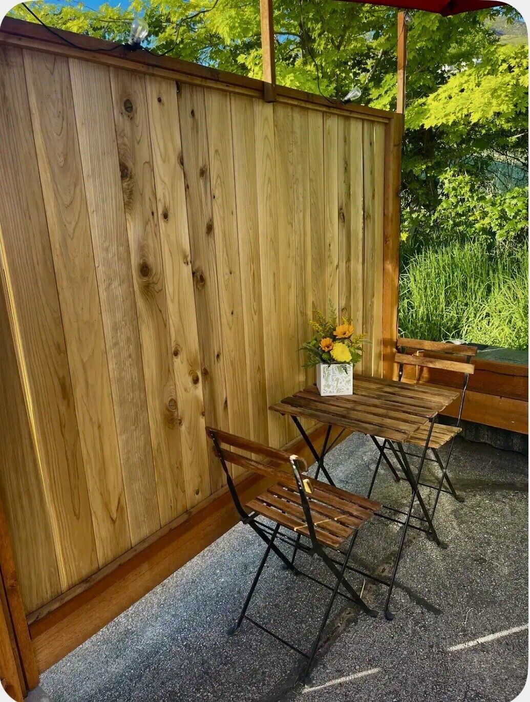 Opções para refeição ao ar livre