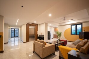 Sitteområde i lobbyen