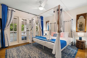 4 bedrooms, desk, iron/ironing board, travel crib