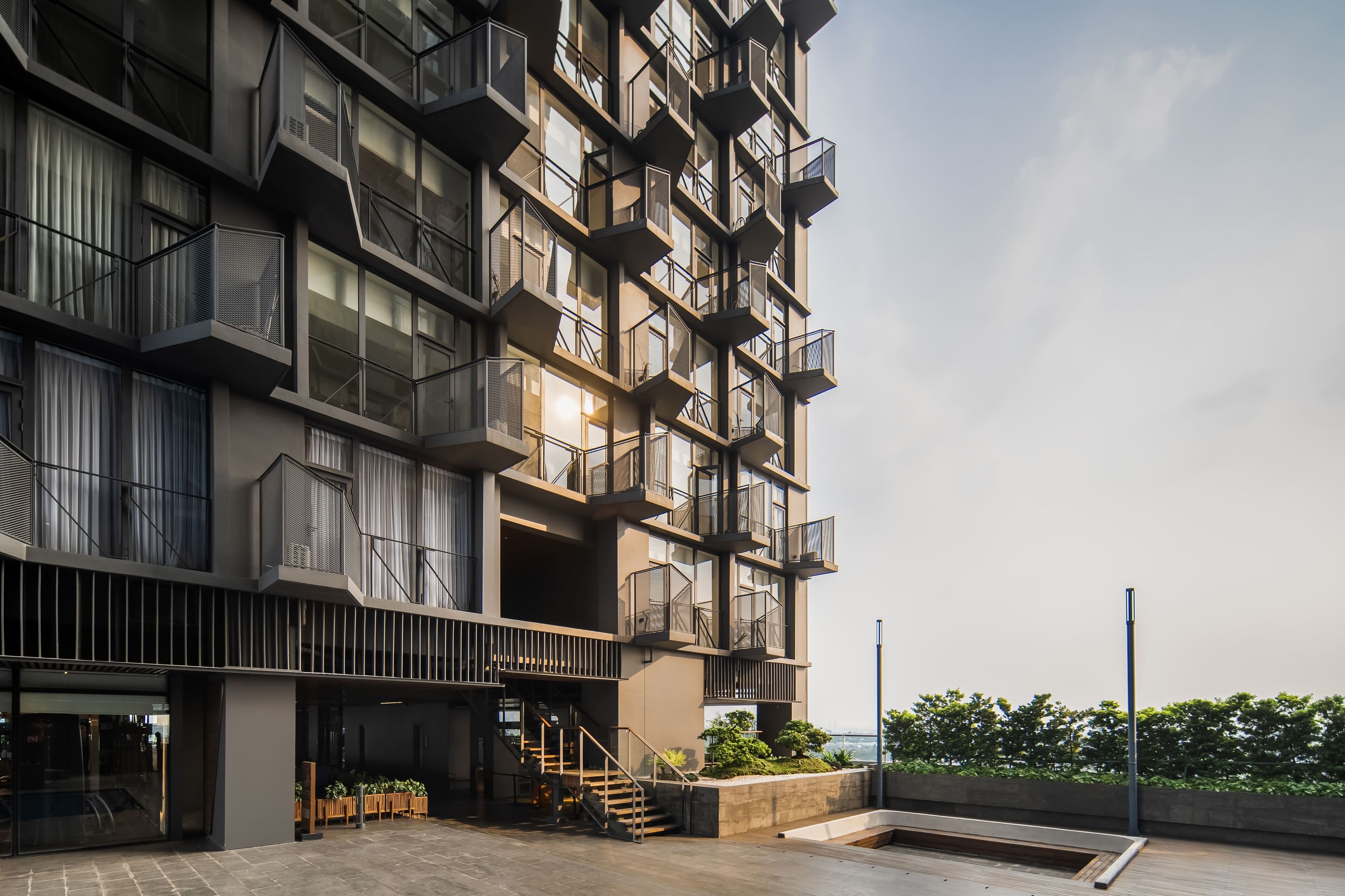 Voorkant van accommodatie