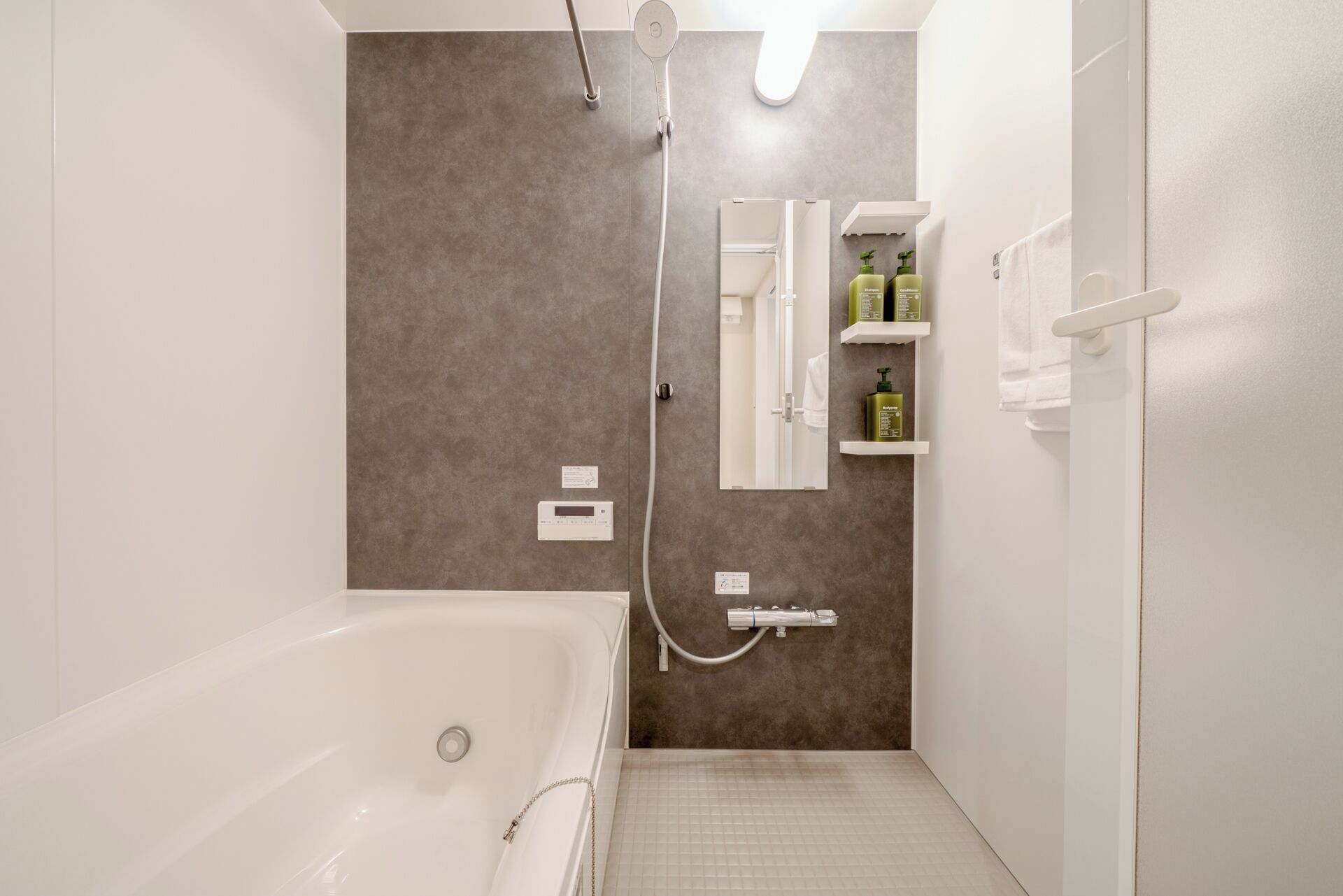 ฝักบัวในอ่างอาบน้ำ, ของใช้ในห้องน้ำฟรี, ไดร์เป่าผม, โถสุขภัณฑ์แบบบิเดท์