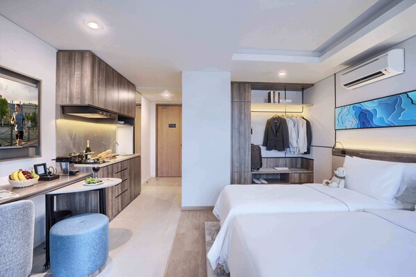 Premier Studio, 2 Single Beds | Bed sheets