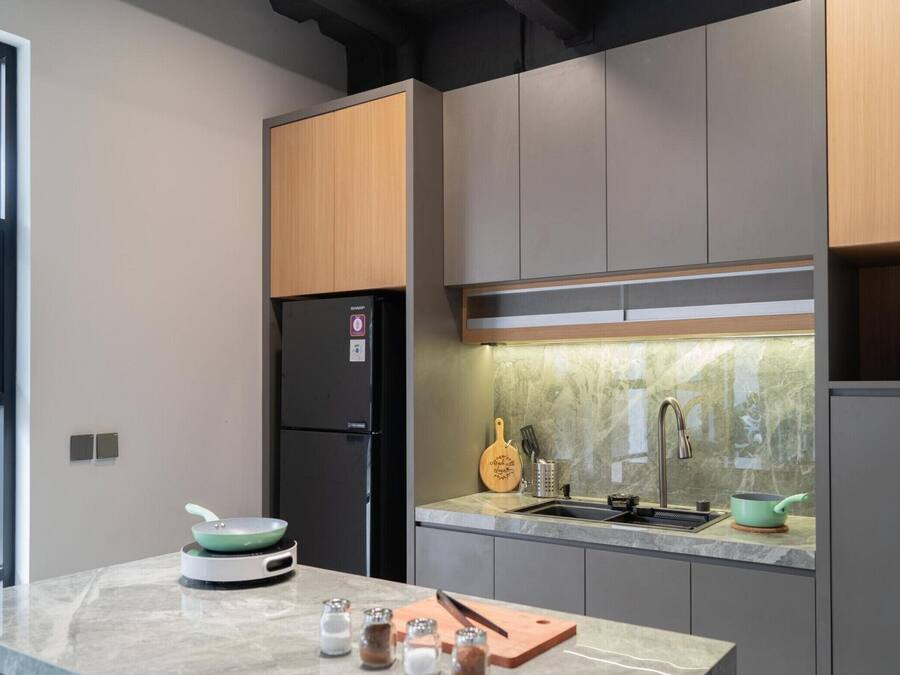 Espaço de cozinha compartilhada