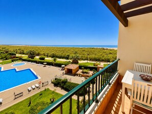 Outdoor dining - Los Pelicanos, 2 bedrooms with sea views - Ref.418 (Punta del Moral)