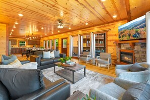 TV connectée, cheminée, baby-foot