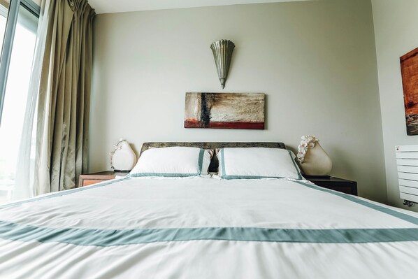 Classic Double Room Single Use, Balcony, Beach View | Desk, blackout drapes, soundproofing, free WiFi