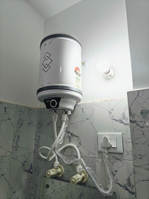 Shower, towels, soap