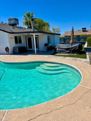 Pool - The George Retreat; Desert-Chic 4BR Retreat + Private Pool + Curated Style (Tempe)