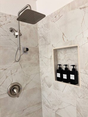 Shower, hair dryer