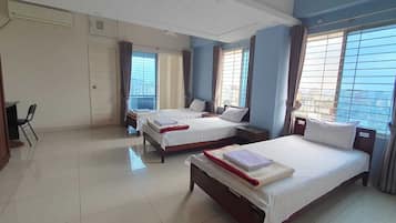 Standard Triple Room, Balcony, City View | Desk, laptop workspace, free WiFi