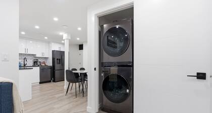 Stylish 2BR Basement Suite | 15 Mins to Airport