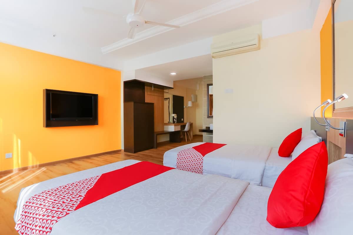 ห้องดีลักซ์ทวิน | โต๊ะทำงาน, Wi-Fi ฟรี, ผ้าปูที่นอน