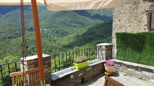 Corsica village tower house