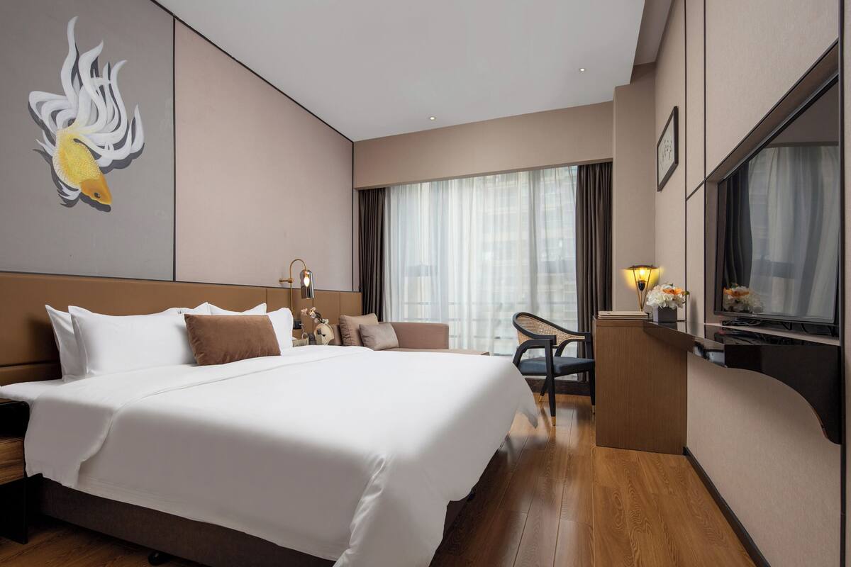 Kamar Comfort, pemandangan kota | Meja kerja dan Wi-Fi gratis